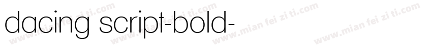 dacing script-bold字体转换